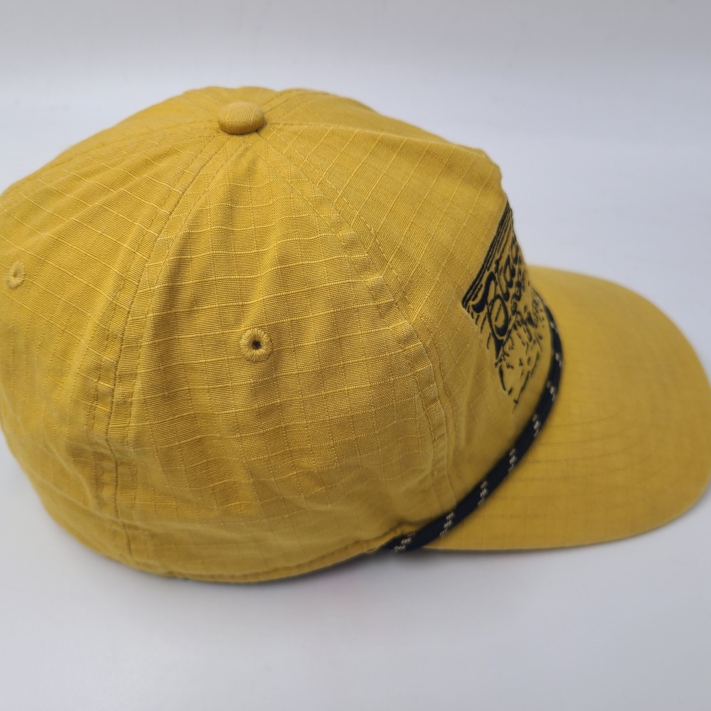 Black Rifle Coffee Company Hat Snapback Yellow Black Ripstop Rope Mountains Hike - Picture 7 of 15